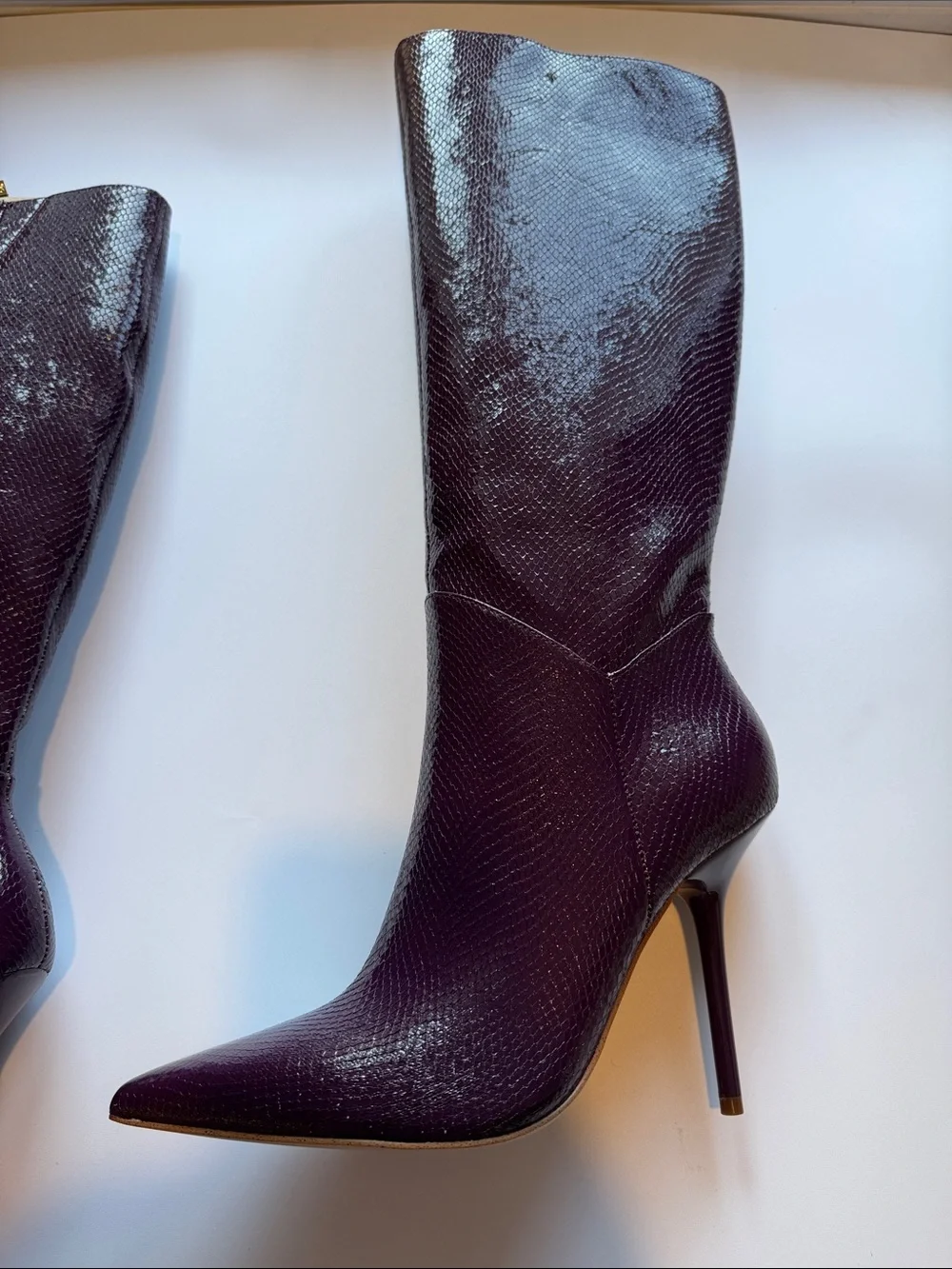 Jessica Simpson Plum Pointed-Toe Stiletto Over-the-Knee Boots